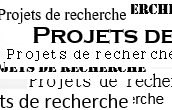 Projets de recherche