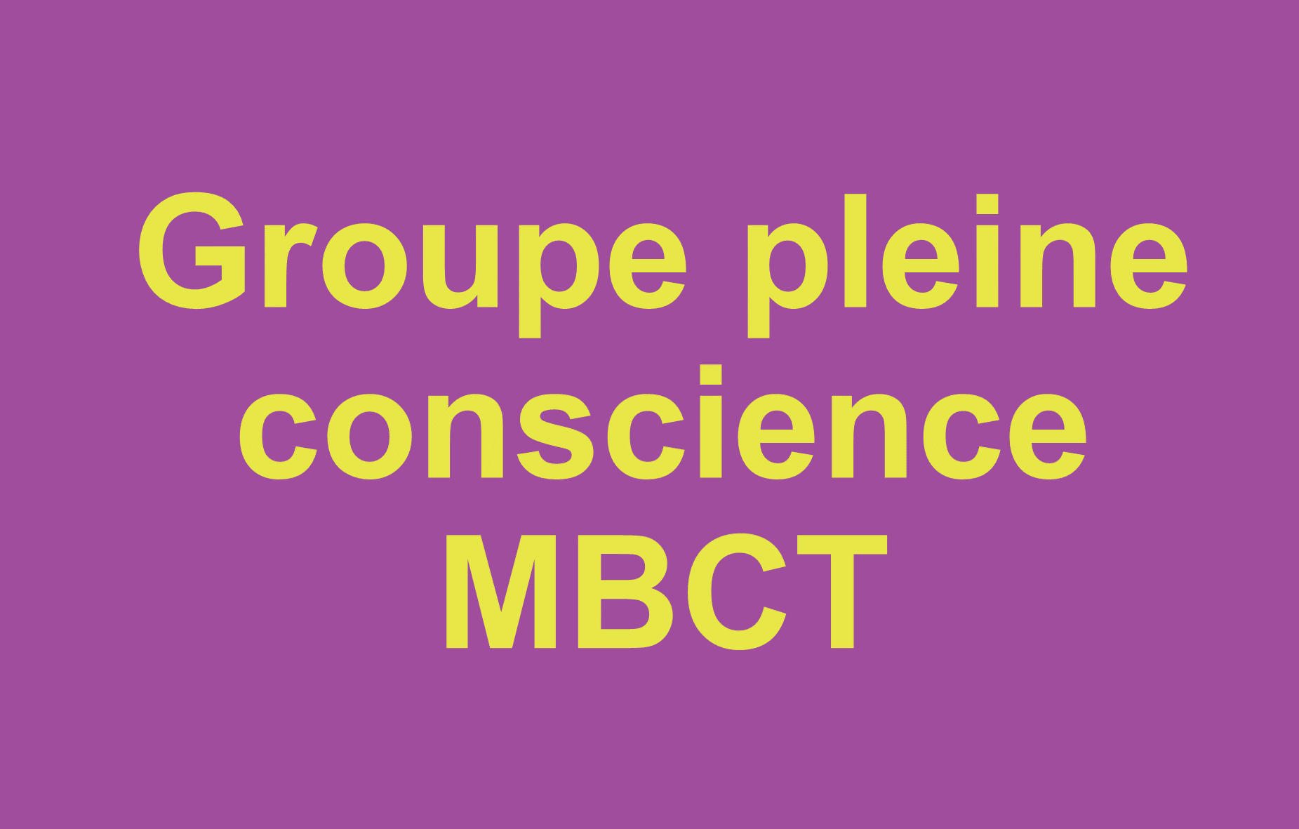 Méditation en groupe