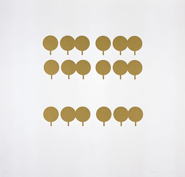 Francis Baudevin / John Armleder, sans titre, sérigraphie, 2001. Circuit