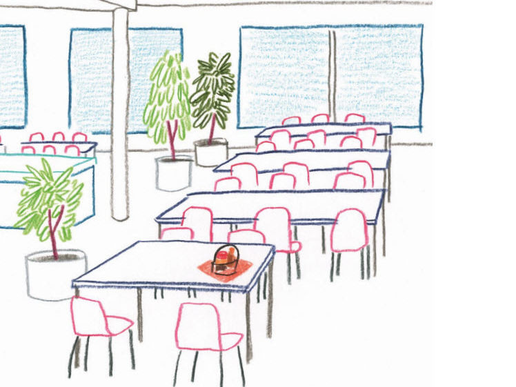 La cafétéria du Centre de psychiatrie